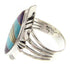 Southwest Jewelry Silver Multicolor Inlay Ring Size 6-3/4 GS58926