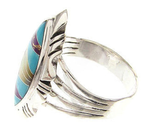 Turquoise Southwest Jewelry Multicolor Ring Size 5-3/4 GS58939