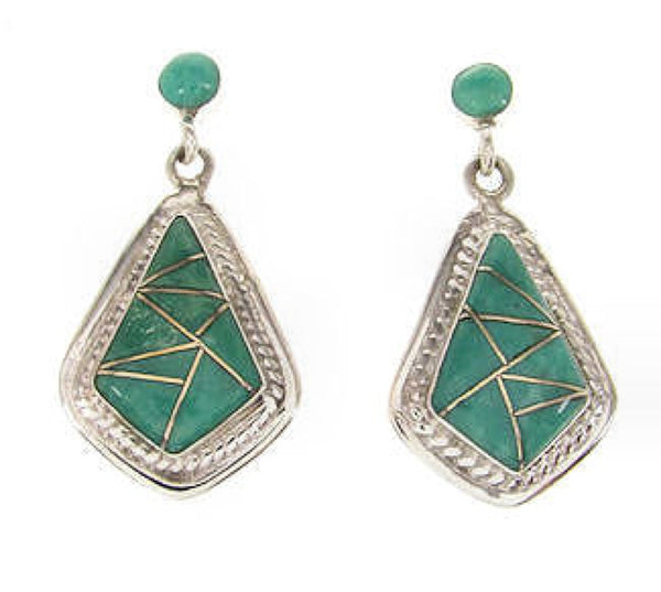 Southwestern Sterling Silver Turquoise Earrings IS59020