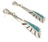 Turquoise Sterling Silver Post Dangle Earrings OS58553