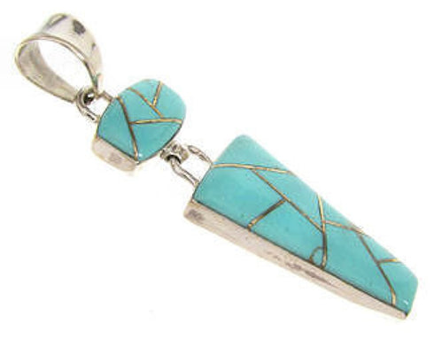 Sterling Silver Turquoise Slide Pendant OS58402
