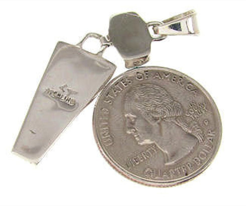 Sterling Silver Turquoise Southwest Slide Pendant OS58424