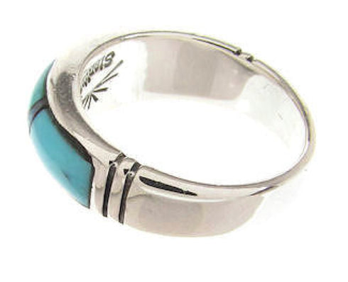 Turquoise Opal Inlay Southwestern Ring Size 5-3/4 PS58006