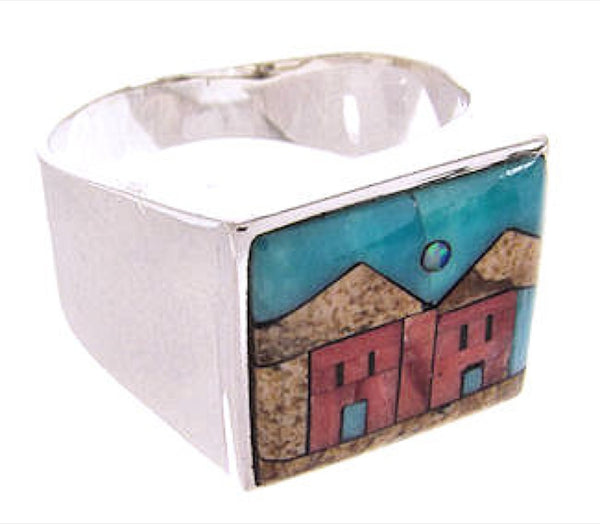 Multicolor Native American Design Ring Jewelry Size 10-3/4 YS66916