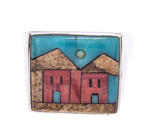 Multicolor Native American Design Ring Jewelry Size 10-3/4 YS66916