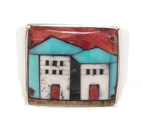 Multicolor Jewelry Native American Design Ring Size 10-1/2 YS66909