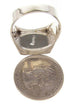 Multicolor Native American Design Silver Ring Size 10-1/4 YS66912
