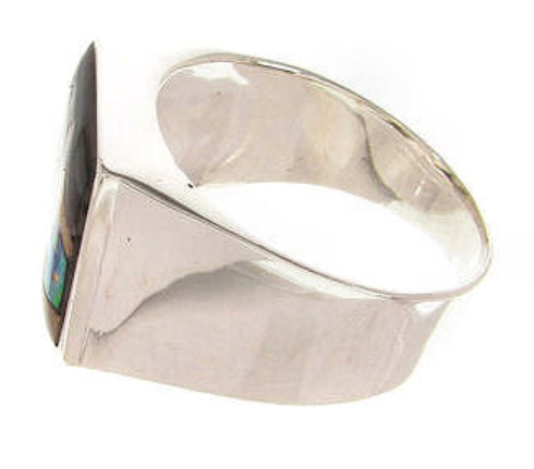 Native American Village Design Multicolor Ring Size 11-3/4 YS66799