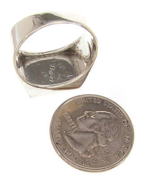 Silver Multicolor Native American Design Ring Size 9-3/4 YS66838