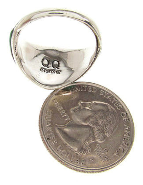 Sterling Silver Multicolor Inlay Southwest Ring Size 7-3/4 CS59586