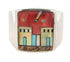 Native American Design Jewelry Multicolor Ring Size 9-3/4 YS64581