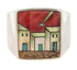 Native American Village Design Multicolor Ring Size 9-3/4 YS64571