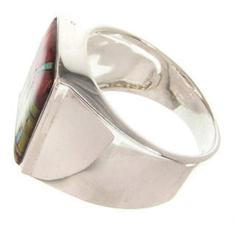 Native American Design Multicolor Jewelry Ring Size 12-1/4 YS64573