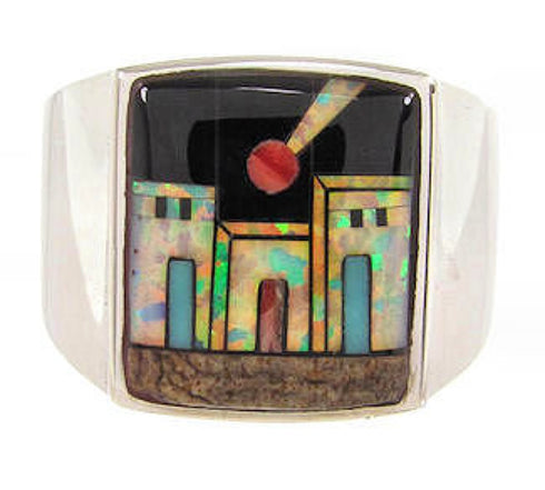 Multicolor Native American Design Jewelry Ring Size 11-1/4 YS64624