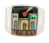 Native American Design Multicolor Jewelry Ring Size 10-1/2 YS64633
