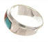 Multicolor Inlay Silver Southwestern Ring Size 7-3/4 PS58126