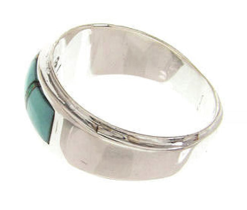 Turquoise Opal Inlay Southwestern Ring Size 7-3/4 PS58460