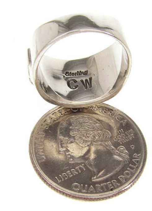 Multicolor Southwest Sterling Silver Ring Size 7-1/4 XS58040