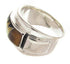 Southwest Sterling Silver Multicolor Inlay Ring Size 8-1/4 AW68008