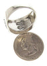Multicolor Native American Design Silver Ring Size 10-3/4 YS67200