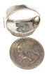 Silver Multicolor Native American Design Ring Size 10-3/4 YS67223