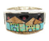 Silver Multicolor Native American Design Ring Size 12-3/4 YS67227