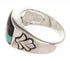 Silver Multicolor Native American Design Ring Size 12-3/4 YS67227