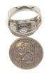 Silver Multicolor Native American Design Ring Size 12-3/4 YS67227
