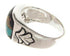 Native American Design Silver Multicolor Ring Size 11-1/2 YS67246