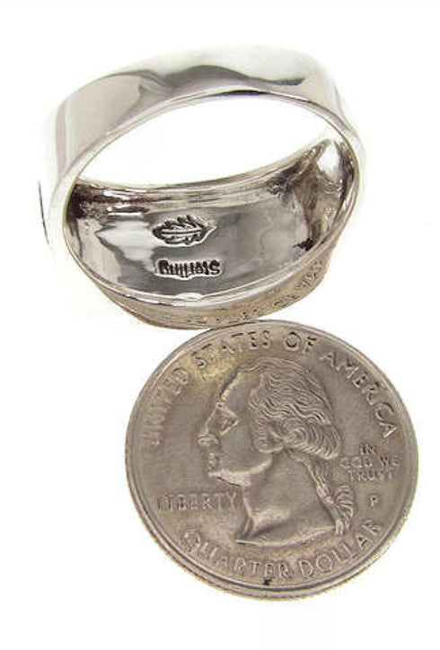 Native American Design Silver Multicolor Ring Size 12-1/4 YS67250