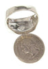 Native American Design Multicolor Silver Ring Size 12-1/2 YS67271