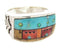 Native American Design Multicolor Jewelry Ring Size 9-3/4 YS67276