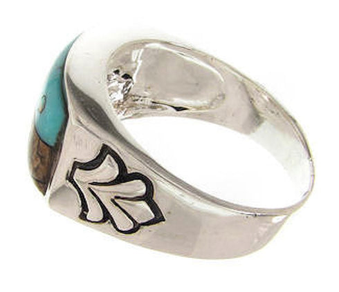 Native American Design Multicolor Jewelry Ring Size 9-3/4 YS67284