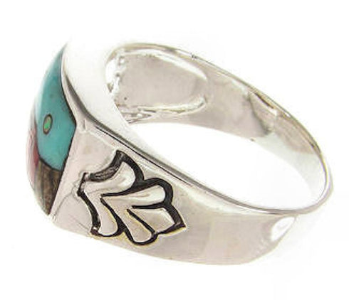 Native American Design Jewelry Multicolor Ring Size 9-3/4 YS67287
