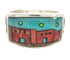 Native American Design Jewelry Multicolor Ring Size 11-1/2 YS67291