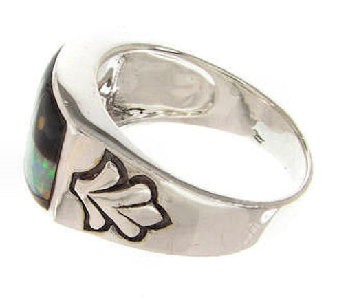 Native American Design Jewelry Multicolor Ring Size 9-1/2 YS67293