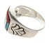 Silver Multicolor Native American Design Ring Size 10-3/4 YS67312