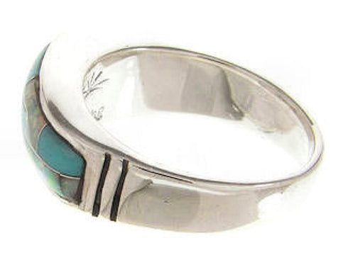 Silver Turquoise Opal Southwest Jewelry Ring Size 6-3/4 YS58815