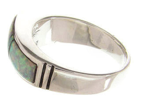 Southwest Sterling Silver Opal Inlay Ring Size 6 YS58859