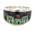Multicolor Native American Pueblo Design Ring Size 6-3/4 HS73263
