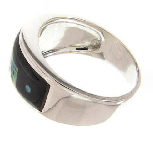 Multicolor Native American Pueblo Design Ring Size 6-3/4 HS73263