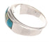 Turquoise and Opal Inlay Southwest Jewelry Ring Size 5-3/4 IS57788