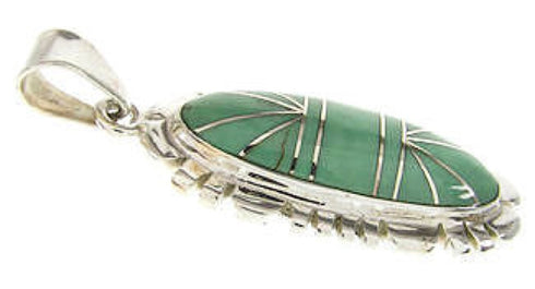 Turquoise Southwestern Sterling Silver Pendant PS58972