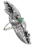 Southwest Turquoise And Silver Ring Size 8-1/2 YX81486