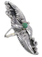 Southwest Turquoise Sterling Silver Ring Size 6-1/4 YX81480