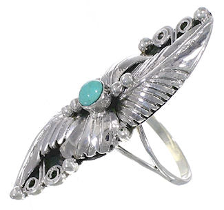 Turquoise Jewelry Sterling Silver Ring Size 7-1/2 VS60846