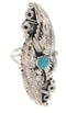 Turquoise Southwest Sterling Silver Ring Size 6-1/2 VS60940