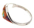 Southwest Sterling Silver Multicolor Ring Size 7-3/4 IS60522