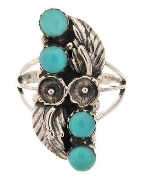 Southwest Sterling Silver And Turquoise Jewelry Ring Size 6 YS60623