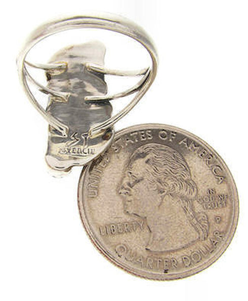 Southwest Sterling Silver And Turquoise Jewelry Ring Size 6 YS60623